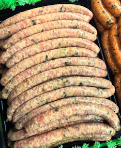 chicken & porchini - image courtesy of Churchgate Sausage Co 2025